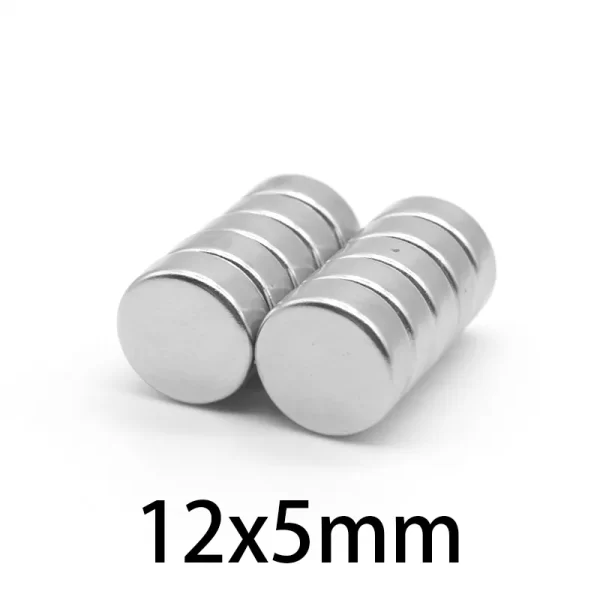 5/10/20/50/100PCS 12×5 Powerful Strong Magnetic Magnets Disc 12mmx5mm Neodymium Permanent Magnet 12x5mm Round Search Magnet 12*5